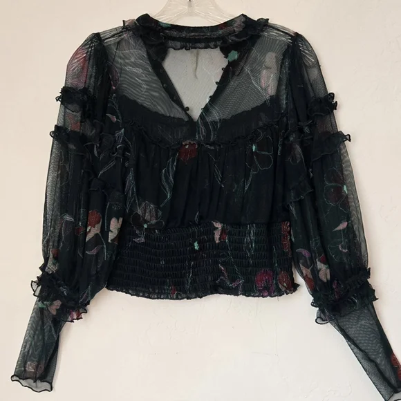 Free People Time For Shine Top Sz S - Picture 4 of 5